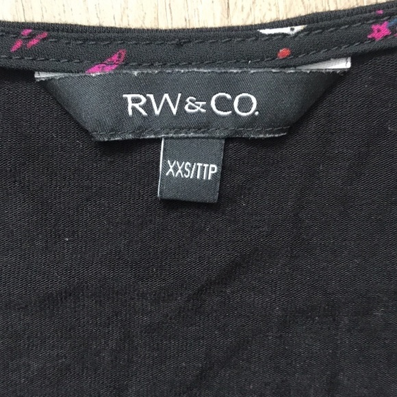 RW&CO. Ladies blouse woodland theme pattern xxs - Picture 3 of 7